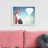 マイスーパーヒーローパパ父の日キャンバスフォトプリント キャンバスプリント (インサイチュ (リビング))