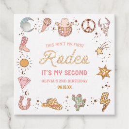 マイセカンドロデオウェスタン女性のカーボーイセカンドバースデーパーティー フェイバータグ