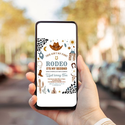 マイセカンドロデオカウボーイサウスウェストランチ誕生日 招待状