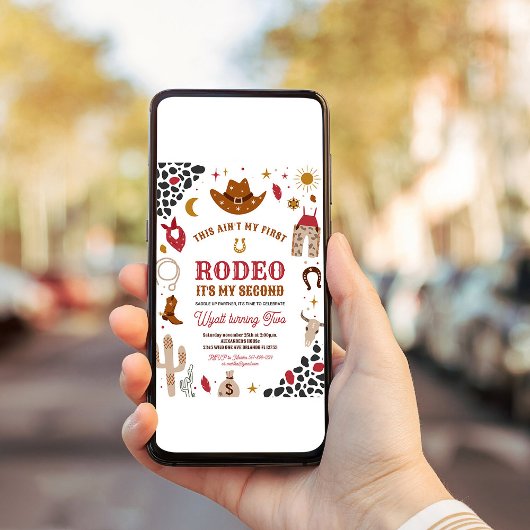 マイセカンドロデオカウボーイランチサウスウエスト誕生日 招待状