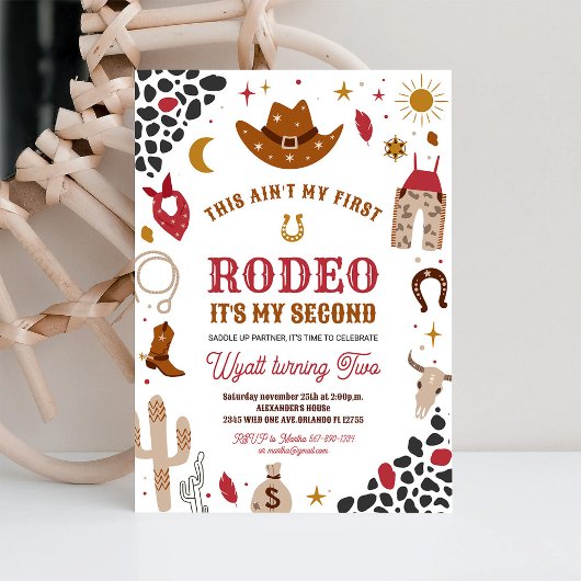 マイセカンドロデオカウボーイランチサウスウエスト誕生日 招待状
