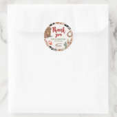 マイセカンドロデオパーティーカウボーイ誕生日 ラウンドシール (バッグ)