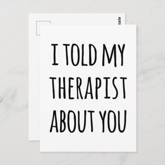 マイセラピストおもしろい引用文 ポストカード (正面/裏面)