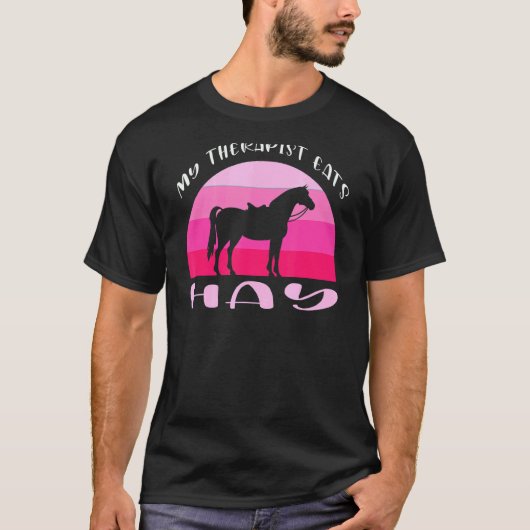 マイセラピスト食べハイエクエストリアン Tシャツ (正面)