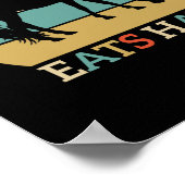 マイセラピスト食べハイヴィンテージ乗馬ウォム ポスター (角)