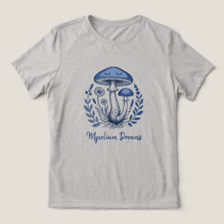 マイセリウム ドリームス 眠れるキノコ ビンテージ植物学 トライブレンドTシャツ