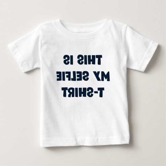 マイセルフィーTシャツ ベビーTシャツ (正面)