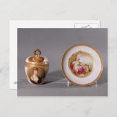 マイセンカップ、カバー及びソーサー ポストカード (正面/裏面)