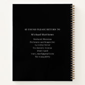 マイソングリギターギターミュージシャン カスタム ノートブック (裏面)