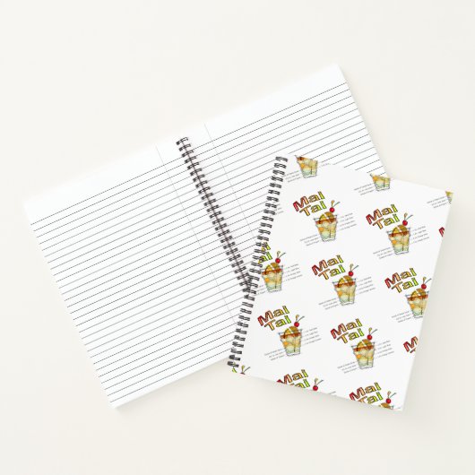 マイタイカクテルレシピアート ノートブック (内部)