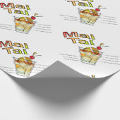 マイタイカクテルレシピアート ラッピングペーパー (角)