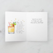 マイタイカクテル21ハッピーバースデーカード カード (内部)