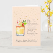 マイタイカクテル21ハッピーバースデーカード カード (黄色い花)