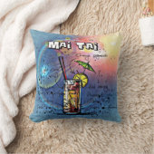 マイタイカクテル(12#4ドリンクレシピセット) クッション (ブランケット)