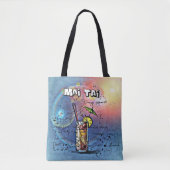 マイタイカクテル(12#4ドリンクレシピセット) トートバッグ (正面)