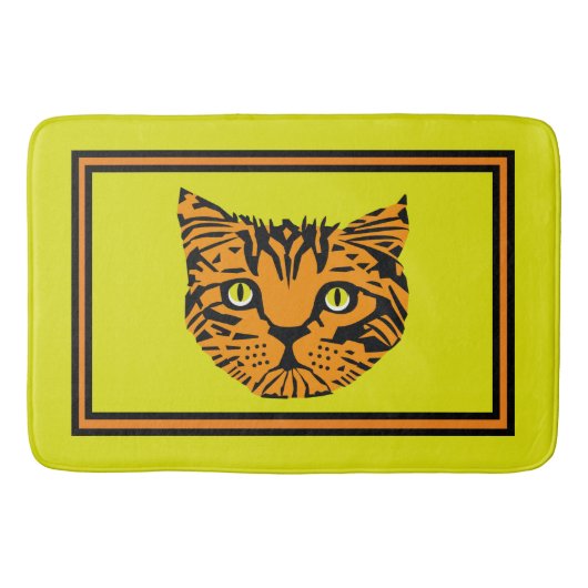 マイタイガーベビー顔 バスマット (正面)