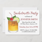 マイタイハワイアンカクテルバチェロレッテルアウ（ハワイ式宴会） 招待状 (正面)