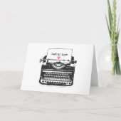 マイタイプ/おもしろいカウトレトロヴィンテージタイプライタ シーズンカード (正面)