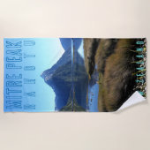 マイタピークサウスアイランドニュージーランドビーチタオル ビーチタオル (正面)