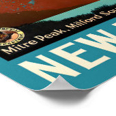 マイタピークニュージーランドヴィンテージ旅行 ポスター (角)