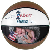 マイダディーマイヒーロー軍隊引用文フォトファーザーの日 バスケットボール (正面)