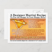 マイダーリンクレメンティニマルティーニレシピハガキ ポストカード (正面/裏面)