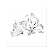 マイダーリングホワイトリリーエレガントボタニカルシック ラバースタンプ (インプリント)