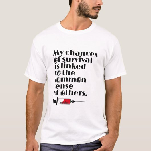 マイチャンス・オブ・サバイバル引用文 Tシャツ (正面)