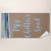 マイチルラックススポット ビーチタオル (正面)