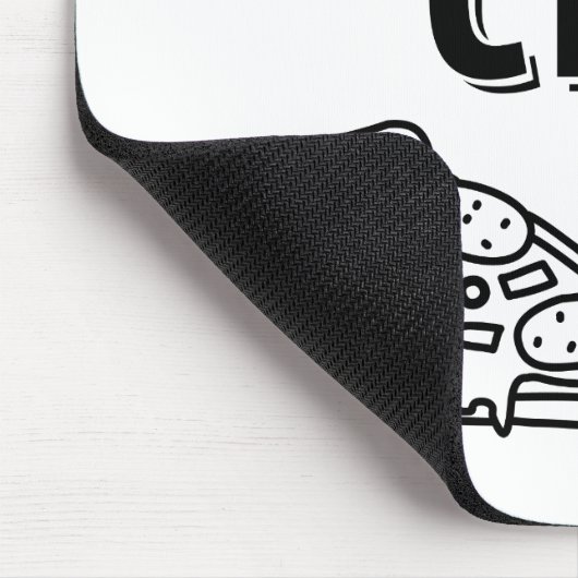 マイチートデイピザ食べダイエットユーモア マウスパッド (コーナー)