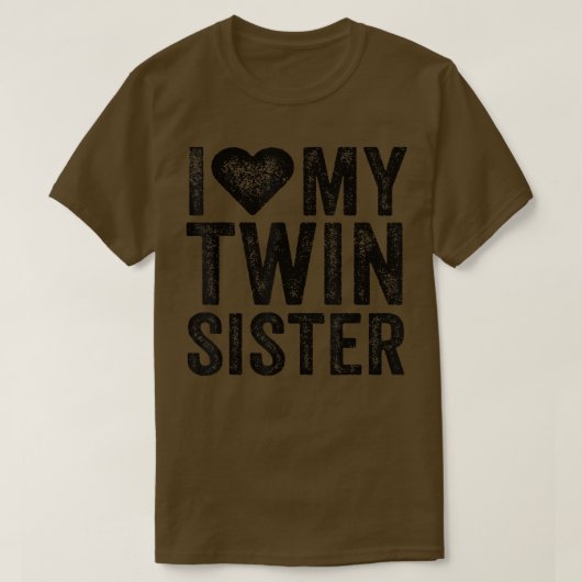 マイツインシスターハート動揺してレトロ Tシャツ (デザイン正面)
