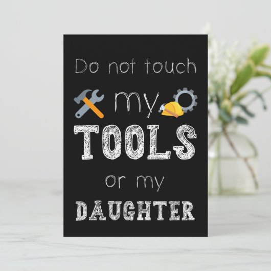 マイツールまたはマイドーターTouchをしないおもしろいミーム 招待状 (スタンド正面)