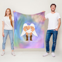 マイティガーディアンレインボーキッズフリースブランケット