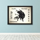 マイティタウロスザブル〔占星術の〕十二宮図 キャンバスプリント (インサイチュ (ウッドフロア))