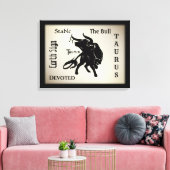 マイティタウロスザブル〔占星術の〕十二宮図 キャンバスプリント (インサイチュ (リビング))