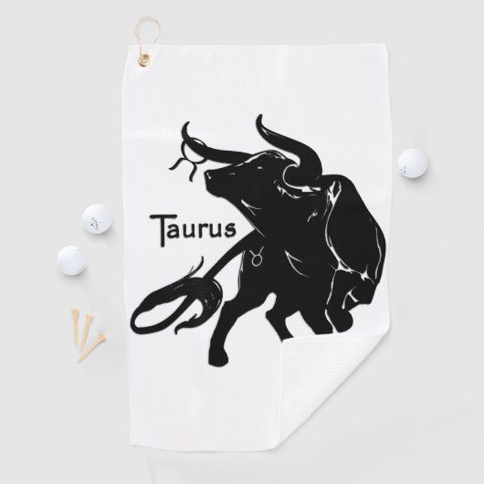 マイティタウロスザブル〔占星術の〕十二宮図 ゴルフタオル (インサイチュ)