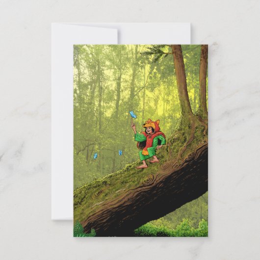 マイティニッツブルーブッテフライカード サンキューカード (正面)