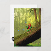 マイティニッツブルーブッテフライカード サンキューカード (正面/裏面)