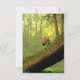 マイティニッツブルーブッテフライカード サンキューカード