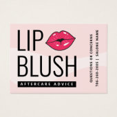 マイティピンクリップ赤面アフターケアアドバイスカード (正面)