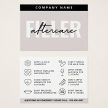 マイティフィラーアフターケアカード