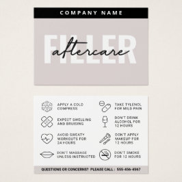 マイティフィラーアフターケアカード