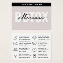 マイティボトックスアフターケアカード