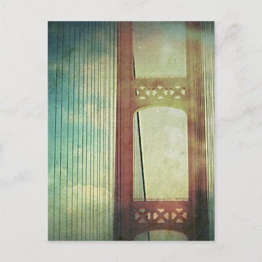 マイティマッキナックブリッジミシガン ポストカード (正面)