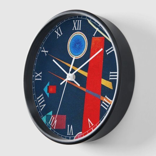 マイティレッド – Kandinsky 壁時計 (傾斜)