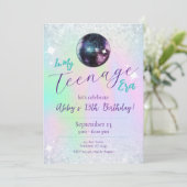 マイティーンエイリアディスコ誕生日招待状 招待状 (スタンド正面)