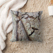 マイティ・オークの木の樹皮カントリー・素朴自然写真 クッション (ブランケット)