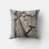 マイティ・オークの木の樹皮カントリー・素朴自然写真 クッション (裏面)