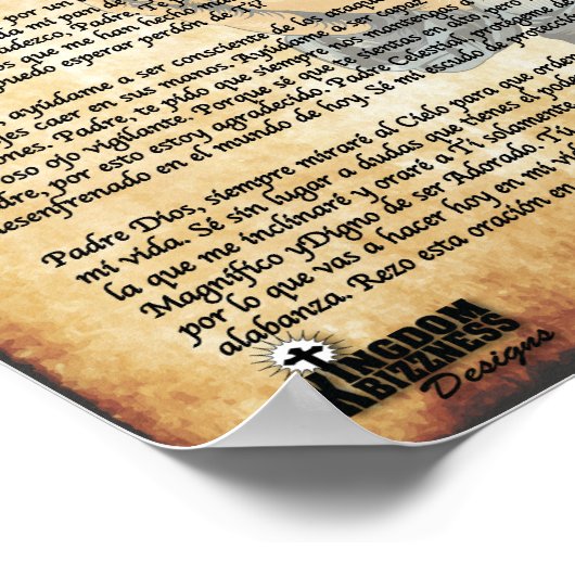 マイデイリースペインの祈りの言葉コレクションポスター8x10 ポスター (角)