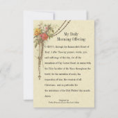 マイデイリーモーニングオファリング祈りの言葉フローラ聖札 サンキューカード (正面)